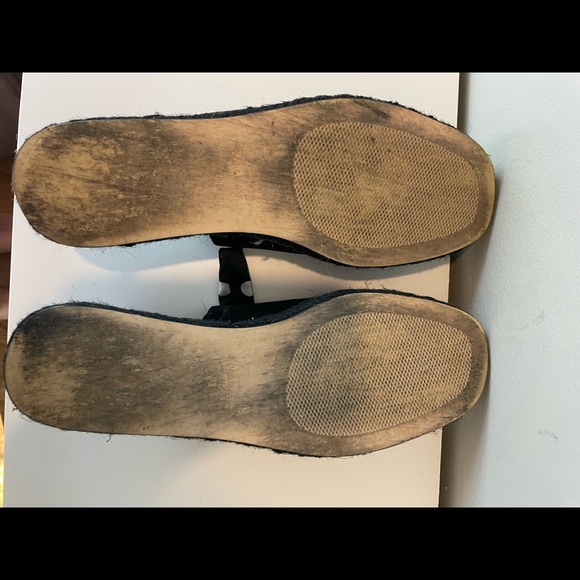 Zara Black Lace Up Espadrilles with Polka Dot Ribbon Size 39 - Picture 8 of 8